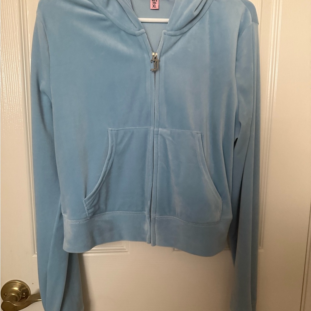 Juicy Couture Sky Blue Women's Zip-Up Hoodie